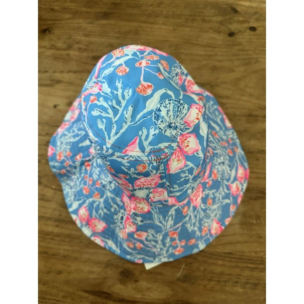 Lilly Pulitzer UPF 50+ Reversible Sun Hat in the Bahamian Rhapsody One Size NWT